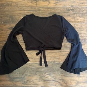Shein Bell Sleeve Crop